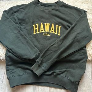 Green Hawaii CrewNeck